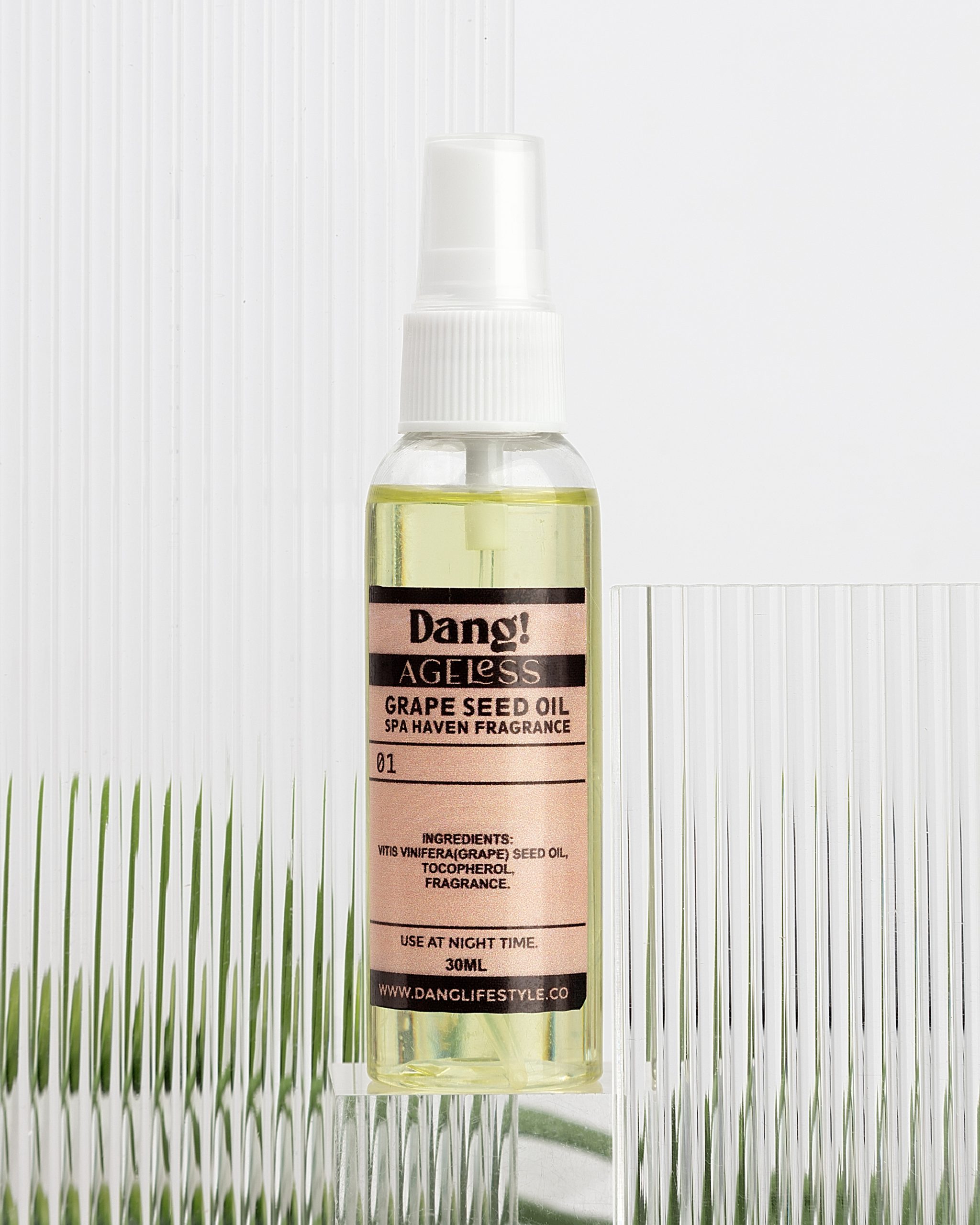 Dang! Ageless Mini Organic Grapeseed Body Oil – Spa Haven Fragrance. 30ml